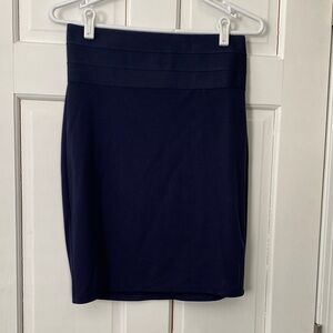 Max Studio Dark Blue Pencil Skirt
